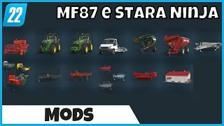Colheitadeira MF 87, Stara Reboke Ninja 19000 Tratores 7R e 8R e Guincho | FS22 Farming Simulator 22