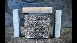 Forging Knife From Ball Chain And 52100 Steel