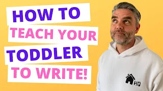 HOW TO TEACH A TODDLER HANDWRITING EASILY | 5 MINUTE IDEAS FOR WRITING | DIY KIDS LESSON THAT'S FUN!