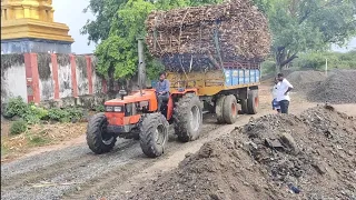 #saami #tractorvideo #trailer #overload #4×4 #sugarcanefarming #newvideo #villagepasangalife