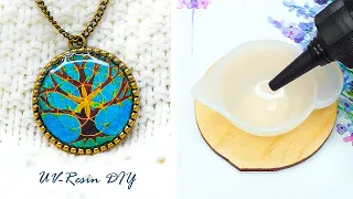 Top 5 DIY jewelry made of UV Resin I Amazing DIY ideas |  Fancy resin ideas