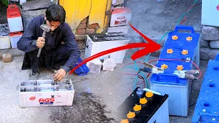 Amazing Technique lead acid battery Restoration | repair and restore dead old battery