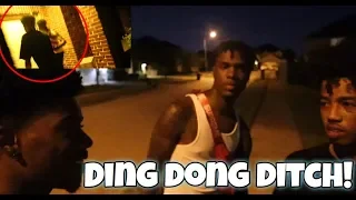 EXTREME DING DONG DITCH PRANK!! FT KING (COPS CALLED)