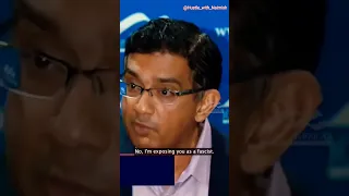 Nauseous Student Challenges Dinesh D'Souza On Fascism - Gets Shutdown Immediately. #facism #shorts