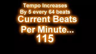 Increasing Tempo Metronome/Drum Loop  80-180 bpm (4 beats/measure)