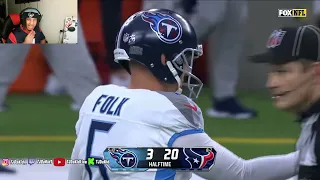 TJDaKid Reacts To Tennessee Titans vs. Houston Texans NFL (12/31/23) *Texans Fan*