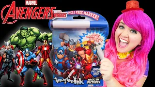 Coloring Avengers Magic Ink Coloring Book | Imagine Ink Marker