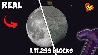 I Built a REAL Moon in Minecraft Hardcore