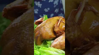 Roasting Whole Duck | Braised Duck Meat Recipe | Village Outdoor Cooking Eating Delicious #shorts