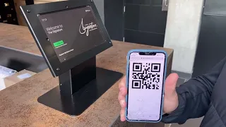 Visitor Kiosk With QR Code 2N Access Control For Elevator