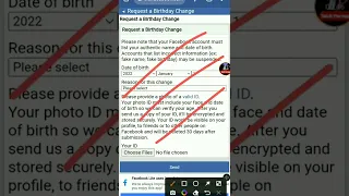 Date of birth change unlimited #facebook #shorts #shortvideo #shortsvideo #short