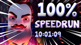 Hello Neighbor 2 Beta 100% SPEEDRUN [10 MINUTES]