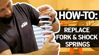 Dirt Bike Tech Tips/How-To: Replace WP Fork & Shock Springs on a KTM