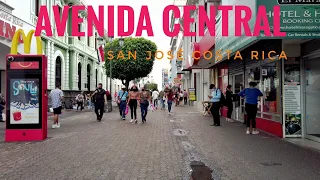 AVENIDA CENTRAL SAN JOSÉ COSTA RICA WALK THROUGH TRAVEL TOUR | PASEO COLON | DJI OSMO POCKET | 2021
