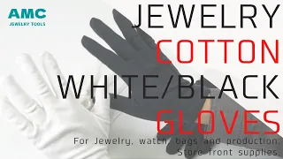 Jewelry cotton gloves/ White, Black