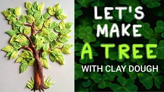 Let's make a tree with clay dough | clay modelling for beginners | easy clay modelling tutorial
