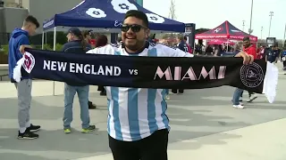 Lionel Messi fans flock to Gillette Stadium