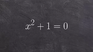 Algebra 2 - Simplifying square roots with imaginary numbers, x^2 + 1 = 0