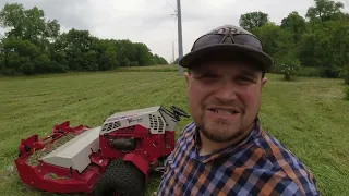 Ventrac 4520z Turning 7 Foot Tall Grass Into 4 Inch Tall Grass