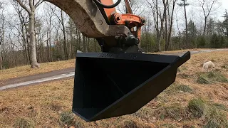 Making an excavator swale bucket