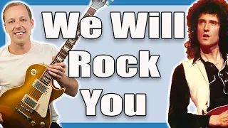 Queen We Will Rock You Guitar Lesson
