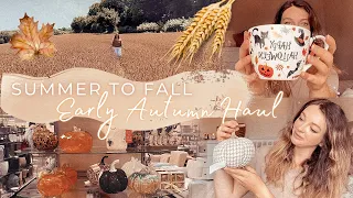Summer to Fall transition 🌾🍂, 2021 Fall Decor Haul, shop with me Homesense, Autumn Halloween decor