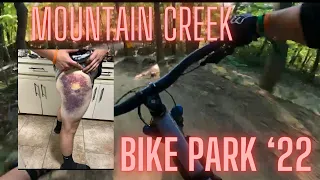 (CRASH!) FIRST DAY AT MOUNTAIN CREEK BIKE PARK 2022