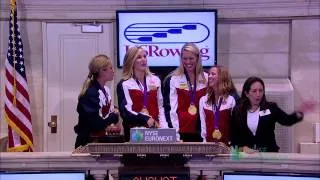 2012 U.S. Women's Olympic Rowing Gold Medalists at the NYSE