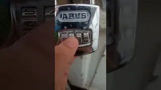 Abus Code lock Numbers 0-1-2-3-4-5-6-7-8-9 When PIN Is 4862