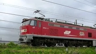 レッドサンダーＥＦ510-5 4059ﾚ　大阪→新潟 １時間半遅れ