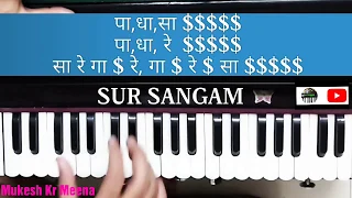 नागिन धुन - दिल लूटने वाले जादूगर ( Harmonium Notation ) Sur Sangam Nagin Dhun