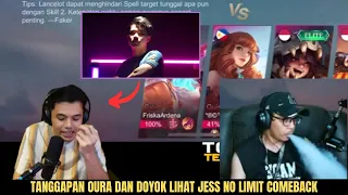 TANGGAPAN OURA DAN DOYOK LIAT JESS NO LIMIT COMEBACK !! REAKSI STREAMER JESS NO LIMIT COMEBACK !!