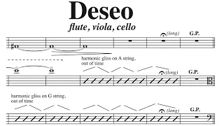Deseo (flute, viola, cello), by David Bennett Thomas