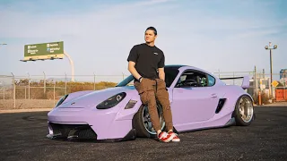 Tyler's INSANE WIDEBODY Porsche Cayman Build | Full Documentary 4K