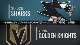 San Jose Sharks vs Vegas Golden Knights | Apr 16, 2019 NHL | Game 4 Stanley Cup 2019 | Обзор матча