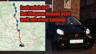 150km im Smart EQ ohne Nachzuladen! Rekord-Fahrt von Bad Neustadt nach Ansbach