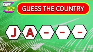 Guess The 50 Countries by First 2 Letters / Country Quiz /BrainTester