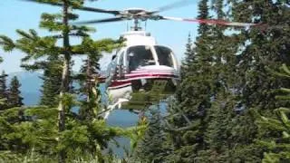 Bell 407 helicopter landing / takeoff