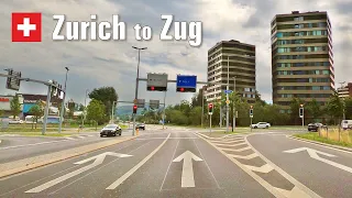 Road Trip from Zurich to Zug • Driving in Switzerland 🇨🇭 [4K]