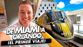 VIAJÉ EN EL PRIMER TREN DE MIAMI A ORLANDO 😱😍 -Brightline Train- Oscar Alejandro