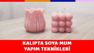 Kalıpta Soya Mum Yapımı | Soya Mum Yapımında Önemli Detaylar | Kokulu Renkli Mum Yapımı #DIY #SOYA