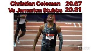 Christian Coleman 20.67s 200m indoor season opener|@ South Carolina Invite| feb 3,2024