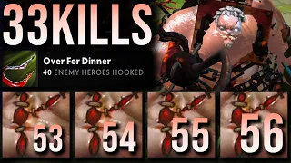 WORLD MOST POWERFUL HERO 🔥 Pudge CARRY With 33 KILLS 31 ASSISTS And 40 Enemy Heroes HOOKED