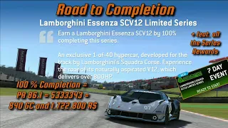 Real Racing 3 ‐ Lamborghini Essenza SCV12 (2020) Limited Series ‐ Road to Completion