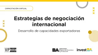 Capacitación virtual | Estrategias de negociación internacional