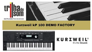 Teclado Kurzweil KP 100 Demo Factory Loja Trilha do Som em Jundiaí SP