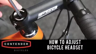 How to adjust a Bicycle Headset