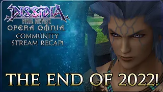 The End of 2022 for Dissidia Final Fantasy Opera Omnia!