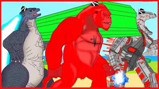 Evolution of KONG vs TEAM GODZILLA ATOMIC BREATH - Coffin Dance Meme Cover