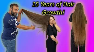 AMAZING HAIR! 15 Years of Hair Growth: ASMR Haircut... But Not What You Think!